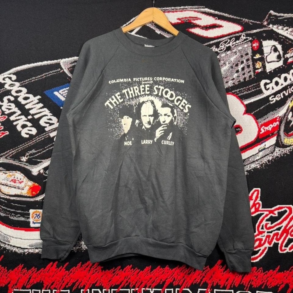 Vintage Three Stooges Tv Show Crewneck
